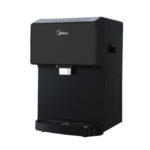 midea-js1844-czarny-nablatowy-bezbutlowy-dystrybutor-wody-zimna-chlodna-goraca-gazowana midea js1844, czarny, nablatowy bezbutlowy dystrybutor wody, zimna chłodna, gorąca gazowana