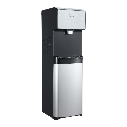 midea-js1844-szary-wolnostojacy-bezbutlowy-dystrybutor-wody-zimna-chlodna-goraca-gazowana midea js1844, szary profil, wolnostojący bezbutlowy dystrybutor wody, zimna chłodna, gorąca gazowana