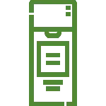bezbutlowy dystrybutor wody filtrowanej, zimna, gorąca, gazowana, dello, piktogram